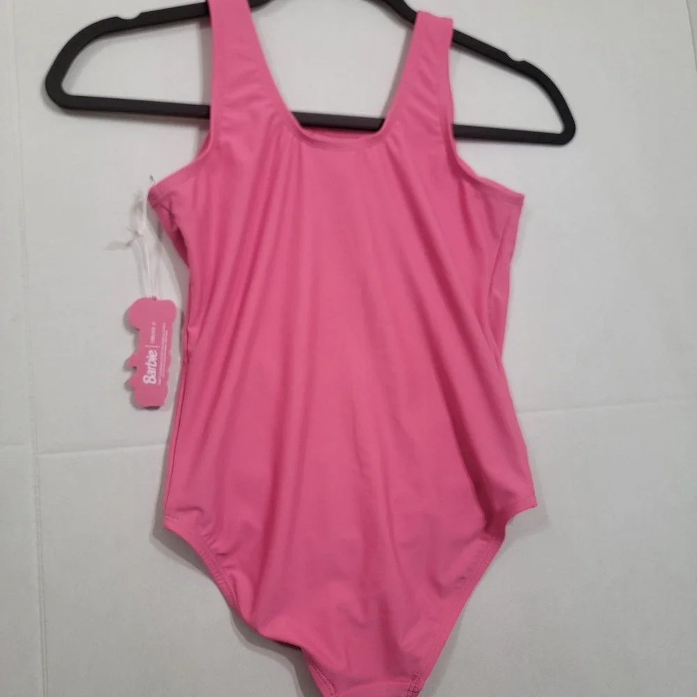 Barbie x Forever 21 Barbie Rhinestones Bling One-Piece Swimsuit Girls Size 13/14